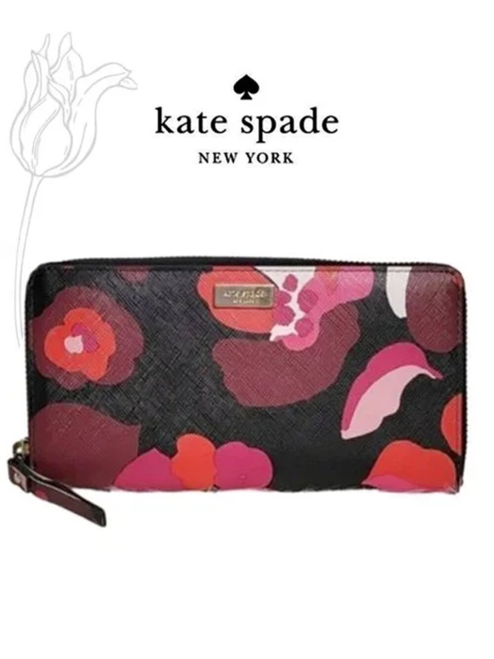 Kate Spade New York Wallet Grant Street Wonder Floral Continental Wallet